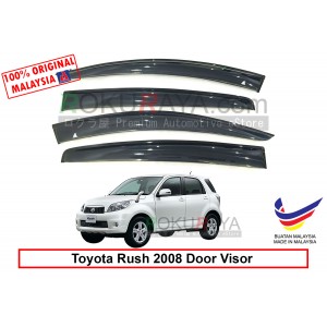 Toyota Rush 2008 AG Door Visor Air Press Wind Deflector (Big 12cm Width)